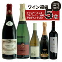 【ワイン福袋】5本 25,000円・必ずシャンパン & ブルゴーニュ1級ワインが入ってくる！（スパークリング2本・赤2本・白1本）ワインセット お正月福袋【送料無料】