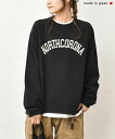 【SALE】and quarter|ロゴクルースウェット 大人カジュアル コットン 30代 40代 50代 レディース 大人かわいい ゆったり 秋カラー 長袖 ...
