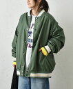 【SALE】IN THE MARKET|2WAYナイロンスタジャン ナイロンスタジャン ナイロン スタジャン カーキ ブラック 緑 黒 ミリタリー ミリタリー...