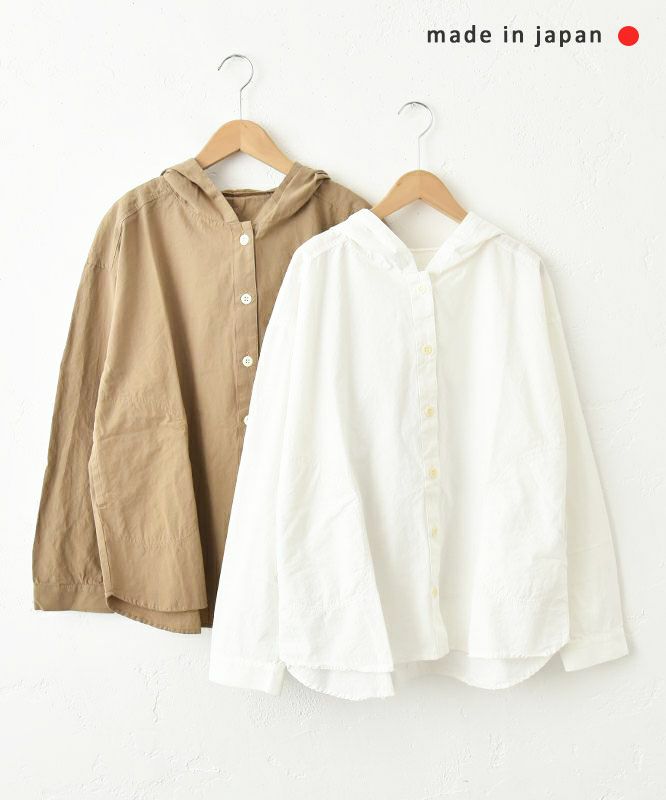 乐天商城 - 【SALE】her.｜ヴィンテージポプリンフードシャツ [[MA-3061]][C]