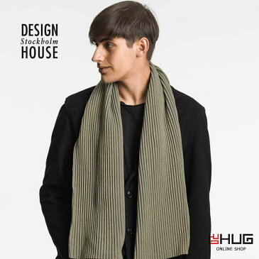 DESIGN HOUSE Stockholm デザインハウス ストックホルム Pleece ショートマフラー グリーン バッグ・小物・ブランド雑貨 ストール マフラー 男女兼用