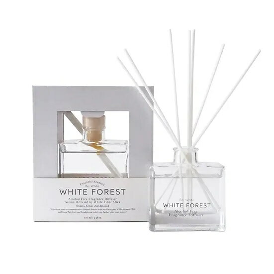 Re;White Soy Mix Candle WHITE FOREST インプレッシブなデザインのアルコールフリーディフューザー ファイバーリードスティックが効率香りを広げます