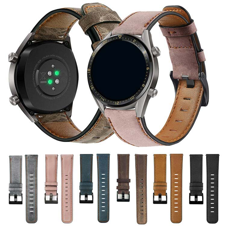 GarminVenu3バンドベルトPUレザー22mmヴィンテージ風ガーミンヴェニュー3交換リストバンド/交換バンド/交換ベルトおすすめソフトバンド