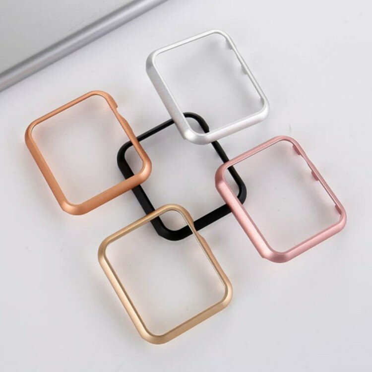 Other - AppleWatchケースカバー38mm40mm41mm42mm44mm45mm対応メタルバンパーアルミ軽量耐衝撃保護ブラックシルバーゴールドピンクローズゴールドおしゃれ