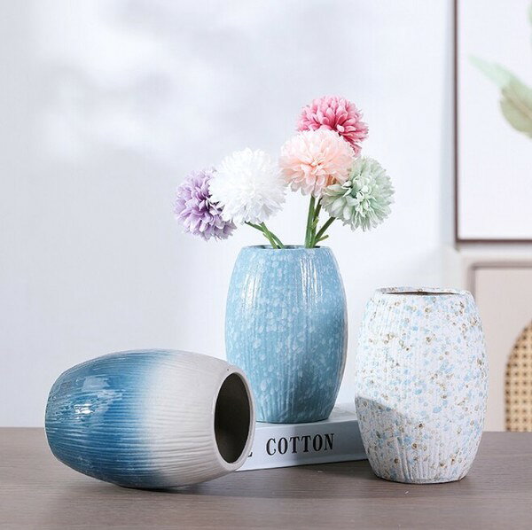 陶磁器花瓶フラワーベース北欧おしゃれ花器一輪挿しモダン和モダンセラミック花びん玄関リビングダイニングインテリア置物高級感上品シンプル韓国インテリアナチュラルドライフラワー生花対応15cm25cm小型大型ギフトプレゼント