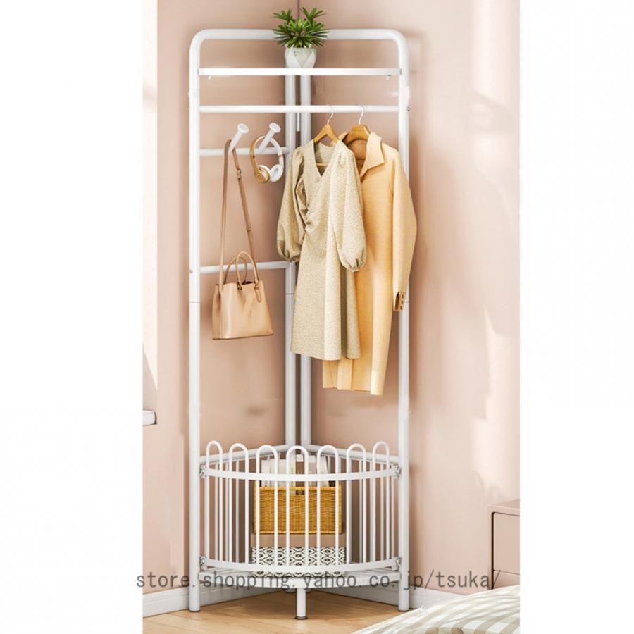 Racks - ハンガーラック掛ける・置けるパイプハンガー耐荷重頑丈シングル大容量おしゃれ洋服収納ラックパイプハンガー服掛け衣類押入れ室内干し玄関