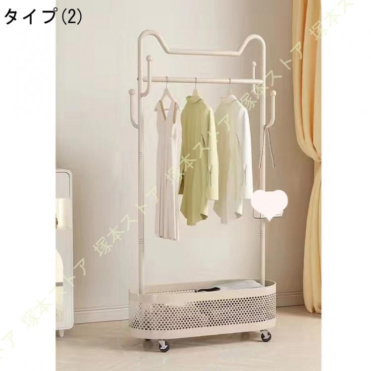 ハンガーラック60cm80cmおしゃれコートハンガー1層室内玄関シンプル一人暮らしコート掛け組み立て簡単帽子キャリーバッグ衣服リビング寝室 [3]