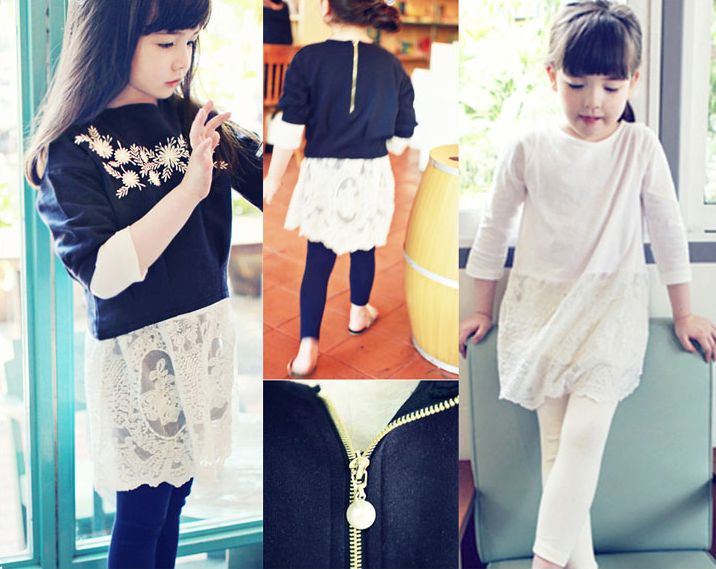樂天商城 - 子供服女の子2点セット6分袖Tシャツセット