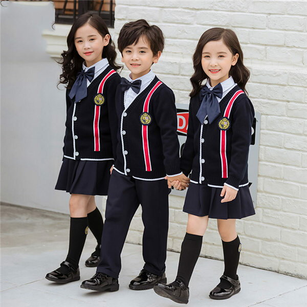 乐天商城 - 成人式120cm卒業式入学式スーツ学生服中学生なんちゃって制服受験子供カーディガン女の子男の子キッズアウトレットフォーマルカジュアル小学生中学生七五三ネイビー/代引不可