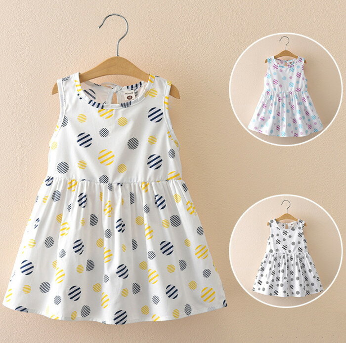 Dresses - キッズワンピースノースリーブ女の子夏子供服キッズワンピース女の子キッズ子供ワンピースキッズカジュアルこども