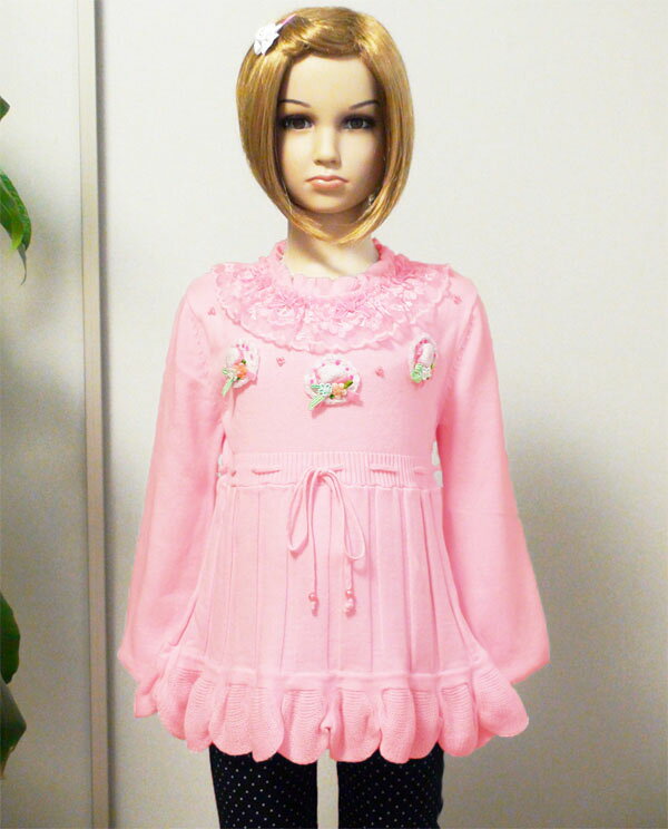 女の子ニットセーターキッズジュニア子供服トップスセーターキッズトップス男の子...