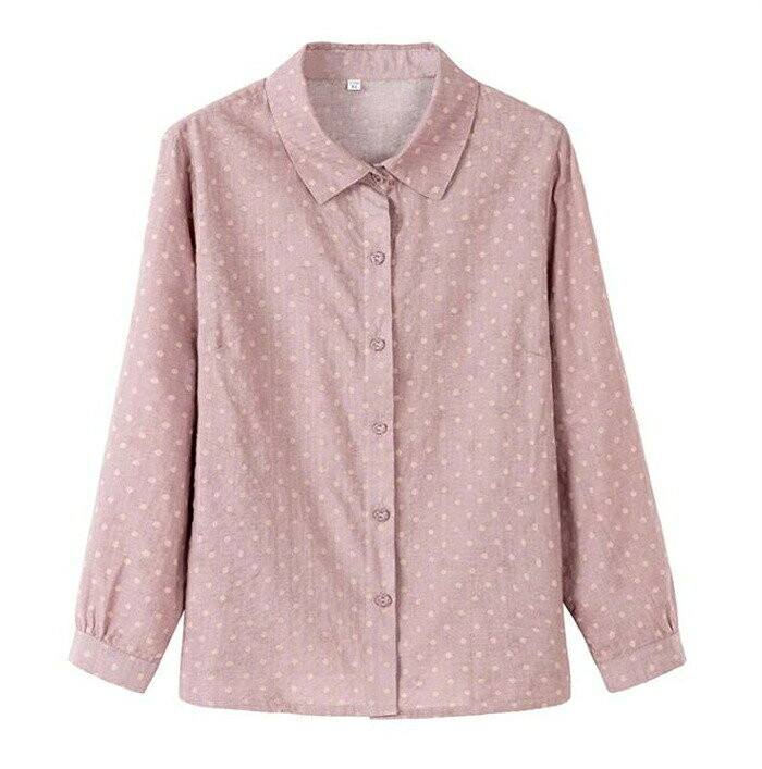 シニアファッション レディース 長袖 ブラウス シニア Tシャツ 花柄 50代 60代 70代 80代 高齢者 服 おばあちゃん 春夏 小柄 女性 ミセス 母の日 プレゼント ギフト ゆったり 涼しい シャツ トップス hugselect-10016934 Hug Select サンプル画像3