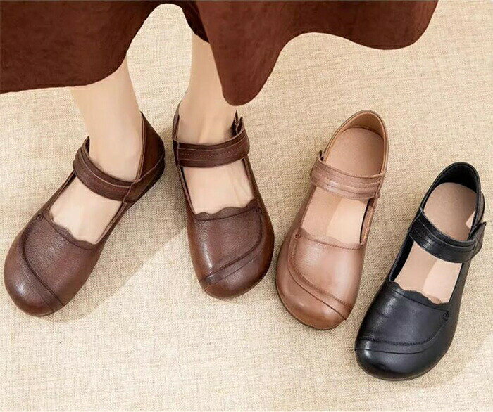 シニアファッション パンプス レディース 痛くない ローヒール ぺたんこ 走れる パンプス 柔らかい 長時間 歩きやすい フラットシューズ おしゃれ お母さん おばあちゃん 祖母 ギフト おすすめ hugselect-10017174 Hug Select サンプル画像2