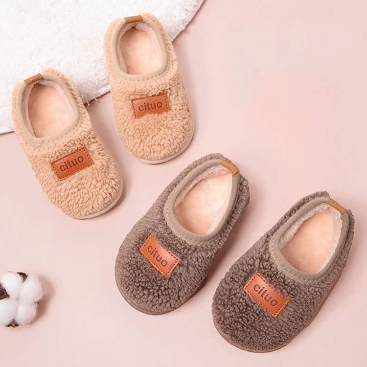 キッズ ルームシューズ 子供用スリッパ モコモコ ふわふわ ボア スリッパ 暖かい ...