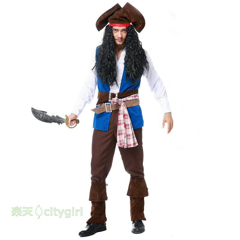 Animation - ハロウィン コスチューム Halloween コスプレ 衣装 コスプレ衣装 舞台衣装 演出服 ハロウィン 衣装 大人用 文化祭 忘年会 民族衣装 メンズ　パーティー用 海賊 仮装