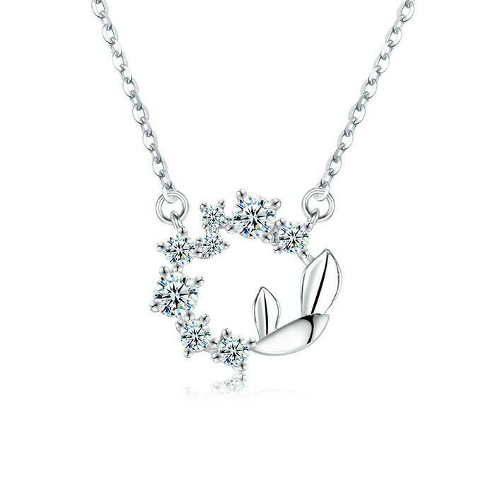 SWAROVSKI - 【送料無料】聖霊の蘭 ネックレス レディース シルバー925 シンプル チェーン 金属アレルギー ジュエリー プレゼント アジャスター ジルコニア 誕生日