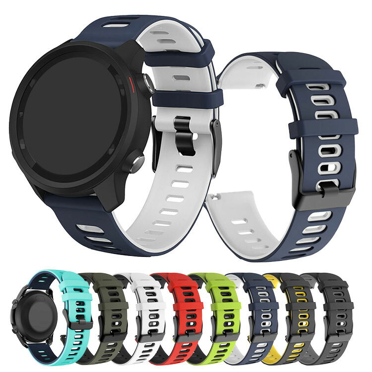 樂天商城 - Amazfit GTR 4 バンド ベルト 交換 シリコン バンド幅 22mm アマズフィット GTR 4 交換リストバンド 交換バンド 交換ベルト おすすめ ソフトバンド シリコンバンド