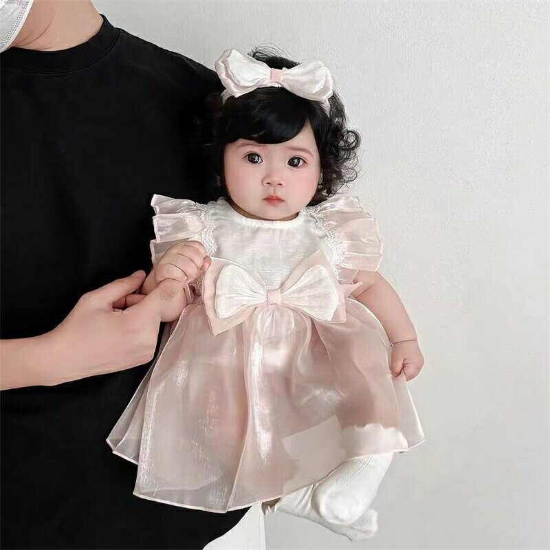 ベビードレス セレモニードレス ベビー服 夏 ワンピース ドレス ベビー ロンパース...