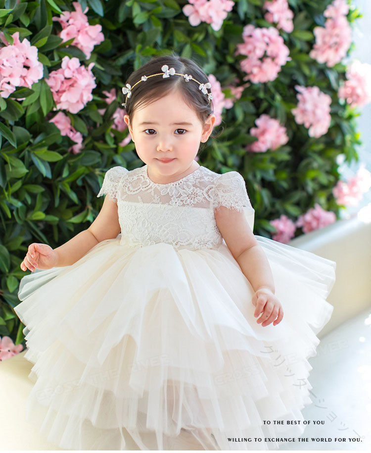 リングガール ドレス チュールドレス 白 ベビードレス 結婚式 80 90 フラワーガール ピアノ発表会 ワンピース 女の子 セレモニードレス 赤ちゃん 発表会 ドレス 子供ドレス 誕生日 入園式