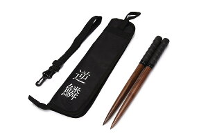 定形外送料無料太鼓の達人マイバチ&収納ケース、黒色/光沢ウォールナット/反発力自慢素材プレゼントに最適!