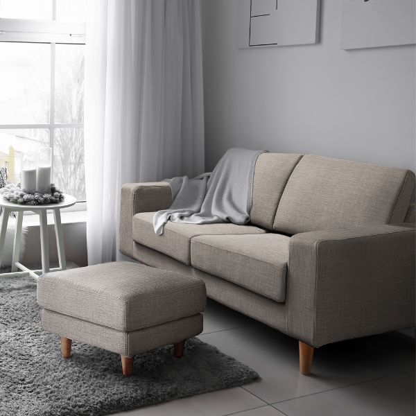 Rakuten - 組立設置付 高密度ウレタン 2人掛け肘付きソファ(ファブリックタイプ) 幅170cm ソファー コーナー おしゃれ 北欧 カフェ シンプル リビング