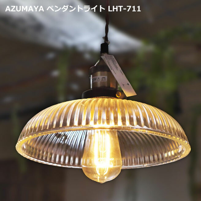 AZUMAYA インダストリアルデザイン LHT-711 電球付属 ペンダントランプ 天井照明 LED電球対応可能 [直送品]