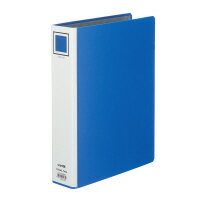 両開きチューブファイルa4縦 とじ 2穴 青 k2フーetb650b