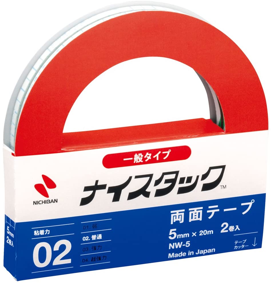 ニチバン ナイスタック 両面テープ 一般タイプ 5mm NW-5(2巻入)