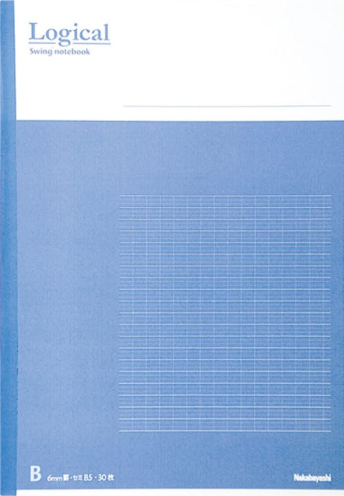 ナカバヤシ スイングロジカルノート B5 A罫 30枚 ブルー ノ-B501A-B 1冊