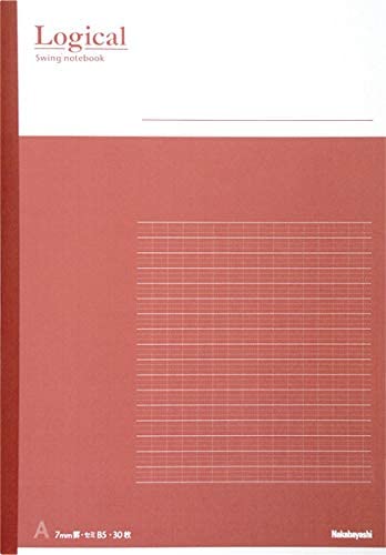 ナカバヤシ スイングロジカルノート B5 A罫 30枚 ピンク ノ-B501A-P 1冊