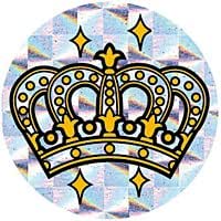 オキナ パリオシール 王冠シール ホログラムシール PS1435　1個