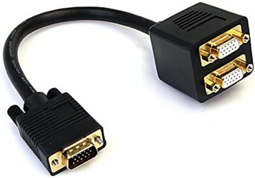 Startech 30cm VGA オス-2x メス 分配ケーブル VGASPL1VV