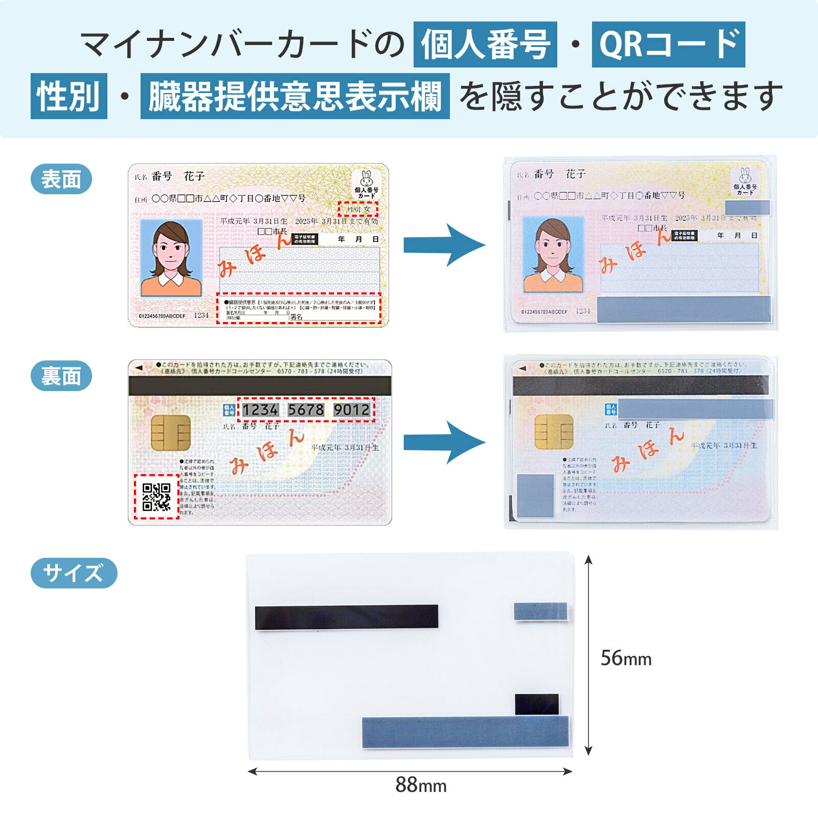 マイナンバーカードはどっちが表？表面と裏面の見分け方・用途・注意点をわかりやすく解説 | なるほど～がいっぱい