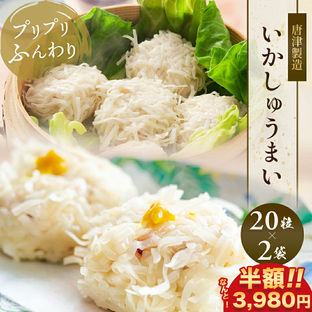 【期間限定 半額 3,980円！】【送料無料】 いかしゅうまい 20粒 × 2袋 イカ 焼売 シュウマイ イカしゅうまい いか 家庭用 お取り寄せ グルメ 冷凍 おつまみ ビール 惣菜 中華 ギフトのサムネイル