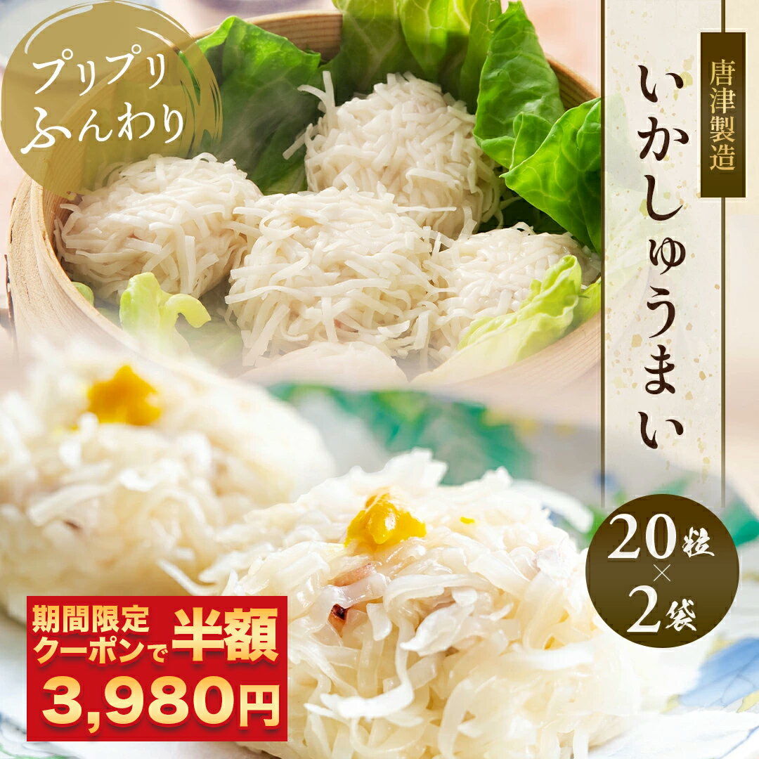 【 期間限定 クーポンで半額の3,980円！】【 送料無料 】 いかしゅうまい 20粒入×2袋 イカ 焼売 中華 お惣菜 食品 食べ物 しゅうまい シュウマイ イカしゅうまい いか 家庭用 お取り寄せ グルメ 冷凍 おつまみ ビール 父の日ギフト 父の日 プレゼント 実用的 70代 80代