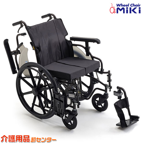 車椅子 【MiKi/ミキ ビッグサイズ KJP-5】自走介助兼用 ワイドタイプ 自走式車椅子