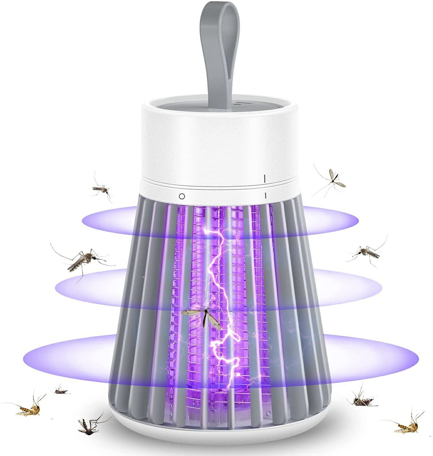 蚊取り器 電撃殺虫器 電気蚊取り器 輻射無し UV光源誘引式 捕虫器 電撃殺虫灯電撃 蚊取り 殺虫ライト ..