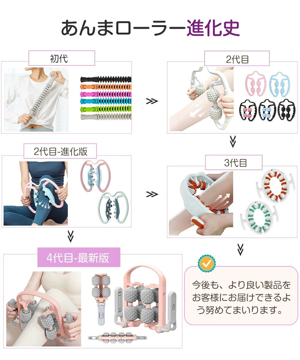 マッサージローラー 筋膜リリース ローラー 筋膜ローラー マッサージスティック マ...