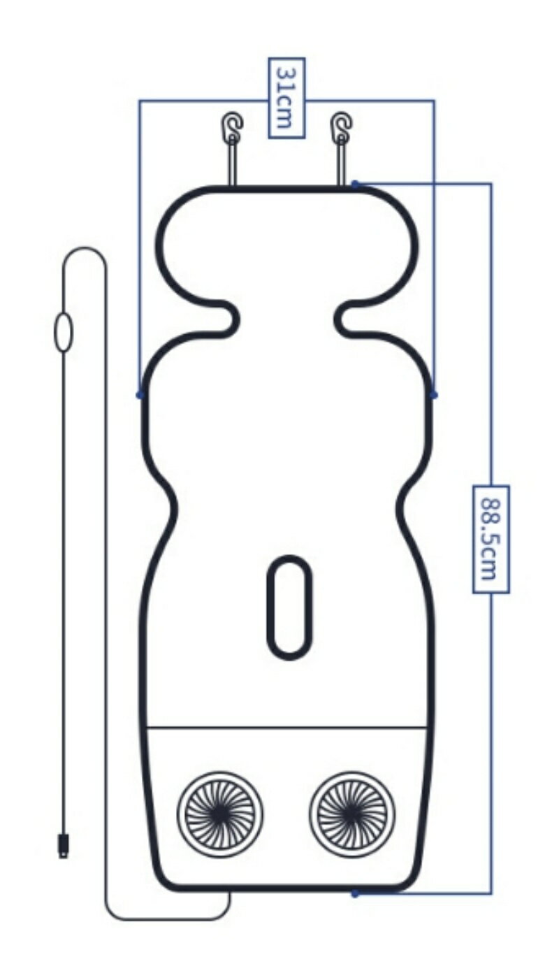 [PATIKIL]30-40L防水バックパックレインカバー2個セット滑り止めバックパックカバー垂直反射ストラップ付きハイキングキャンプハンティング用S黒/ブルー