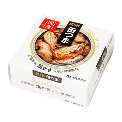 全品P3倍K&K 缶つま 広島県産 焼かき レモン黒胡椒味 長Sポイント3倍は5/9(金)20:00~5/16(金)01:59まで