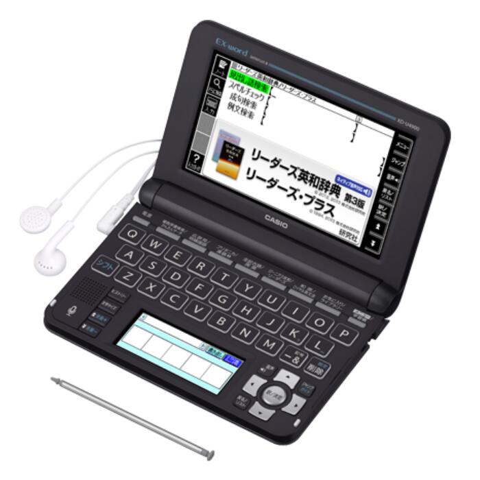 【中古】「非常に良い」CASIO Ex-word 電子辞書 XD-U4900 カシオ 電子辞書 エクスワード 高校生英語強化モデル ブラック