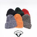 【SALE 20%OFF】HIGHLAND2000(ハイランド2000)BOUCLE BOB CAP HL-0033 ニット 帽子 ビーニー