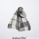 【SALE 30％OFF】Joshua Ellis（ジョシュアエリス）カシミヤストール 3カラーブロックチェック（スペシャルヴァニラ グレー ホワイト）CPG51793 Plains (CPG70×190) ストール マフラー カシミヤ