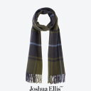 【SALE 30％OFF】Joshua Ellis（ジョシュアエリス）カシミヤストール ヴァリアスチェック（カーキ、ネイビー、ソフトアクア）　CPG51796　Plains　(CPG70×190)　 ストール　マフラー　カシミヤ