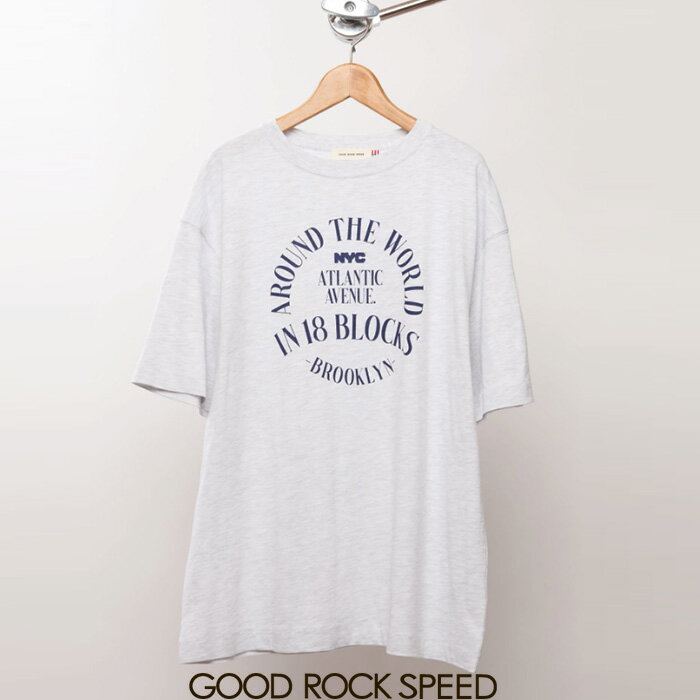 Rakuten - 【SALE 20％OFF】GOOD ROCK SPEED（グッドロックスピード）NYC(NAVY)　25NYC107W　ショートスリーブ Tシャツ　カットソー　半袖