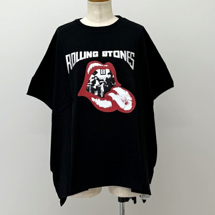 Rakuten - GOOD ROCK SPEED（グッドロックスピード）ROLLING STONES_BIG TEE(HLEX) ＃55 Tシャツ 半袖 レディース ブラック HULLE別注 BEN-RS01-BLK