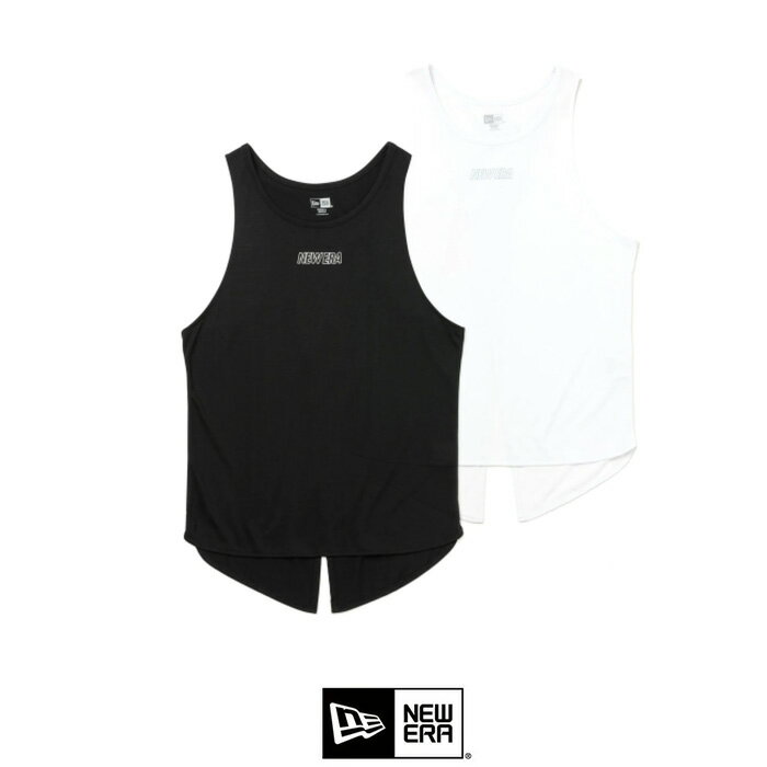 【SALE 20％OFF】New Era（ニューエラ）ノースリーブ バックスリット Tシャツ ブラック 14121934 ノースリーブTシャツ ランニング ヨガ ジム 14121934 14121933