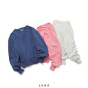 【スーパーセール 40%OFF】LENO (リノ)スウェット レディース L2401-CS024 CROPPED SWEAT SHIRT 綿 100% クロップド丈