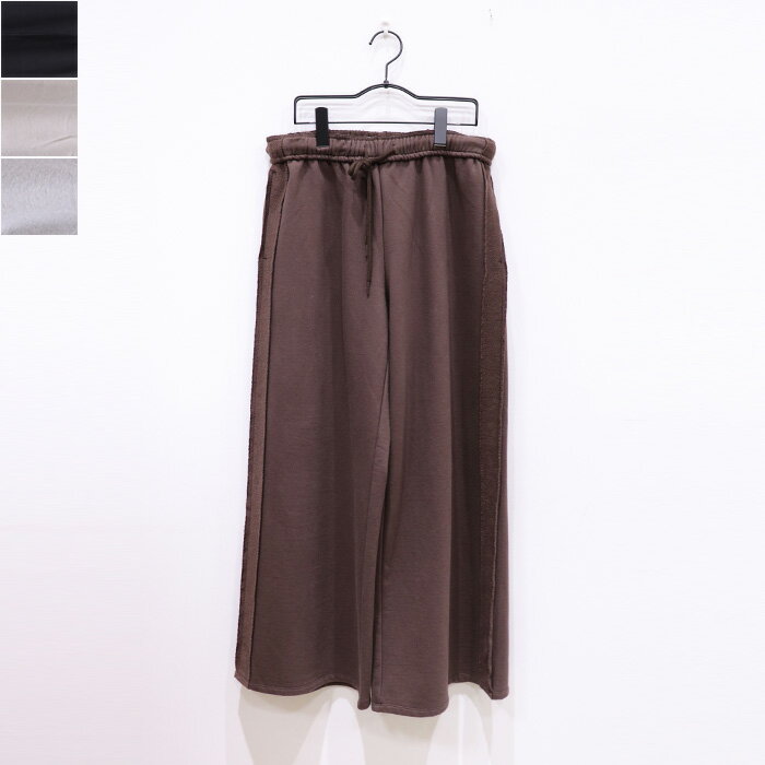 Rakuten - NOTHINGEVERYTHING（ナッシングエブリシング）WIDE LEG SWEAT PANTS　 NE09FWBTN05　ボトムス　イージーパンツ
