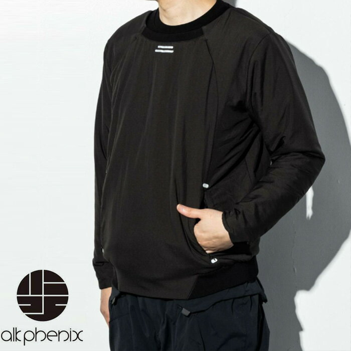 楽天HULLE楽天市場店【スーパーセール 40％OFF】ALKPHENIX（アルクフェニックス）エアロクルーネック　Aero crew neck　EAM22IT00　メンズ